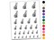 Serval Spotted Wild Cat Temporary Tattoo Water Resistant Fake Body Art Set Collection